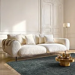 Tapis tissé à plat - Elarion (noir)