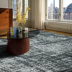 Tapis tissé à plat - Elira (noir)