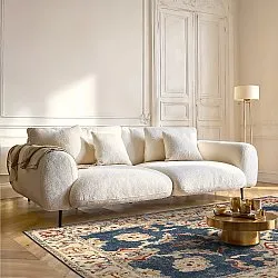 Tapis tissé à plat - Fadarin (bleu)