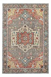 Tapis tissé à plat - Kordava (gris/rouge)