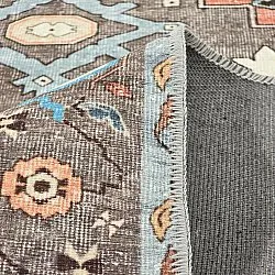 Tapis tissé à plat - Kordava (gris/rouge)