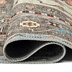 Tapis tissé à plat - Kordava (gris/rouge)