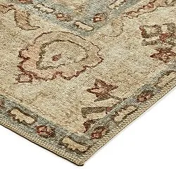Tapis tissé à plat - Layla (bleu clair)