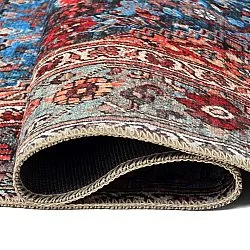 Tapis tissé à plat - Mardin (rouge/bleu)