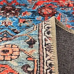 Tapis tissé à plat - Mardin (rouge/bleu)