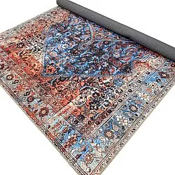 Tapis tissé à plat - Mardin (rouge/bleu)