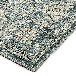 Tapis tissé à plat - Meralis (bleu)