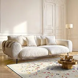 Tapis tissé à plat - Nabilar (crème)