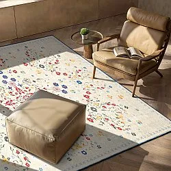Tapis tissé à plat - Nabilar (crème)