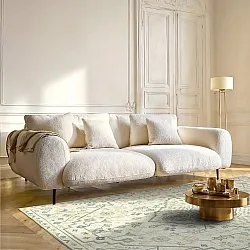 Tapis tissé à plat - Nahla (crème)