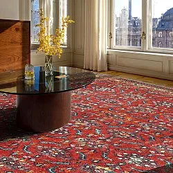 Tapis tissé à plat - Omarien (rouge)