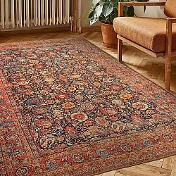 Tapis tissé à plat - Selamira (bleu/multicolore)