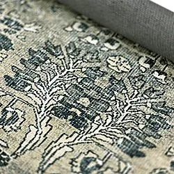 Tapis tissé à plat - Yasirah (bleu/vert)