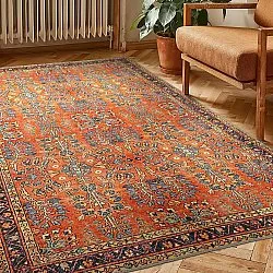 Tapis tissé à plat - Yasirah (orange)