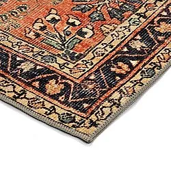 Tapis tissé à plat - Yasirah (orange)
