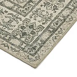 Tapis tissé à plat - Zuleina (vert)