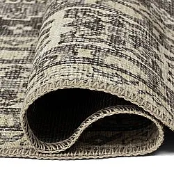 Tapis tissé à plat - Zuleina (gris foncé)