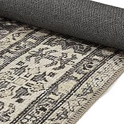 Tapis tissé à plat - Zuleina (gris foncé)