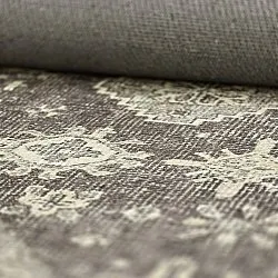 Tapis tissé à plat - Zuleina (gris foncé)