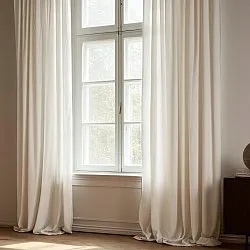 Rideaux - Rideau imitation lin Andrada (beige)