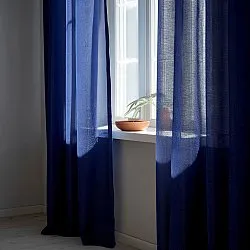 Rideaux - Rideau en lin Cosmina (bleu)