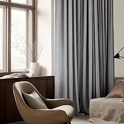 Rideaux - Rideau en lin Melania (gris clair)