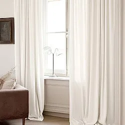 Rideaux - Rideau en lin Melania (blanc)