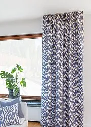 Rideaux - Rideau en coton Laura (bleu)
