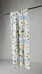 Rideaux - Rideau en coton Dahlia (bleu)