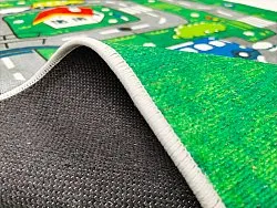 Tapis enfant - Village Road (vert)