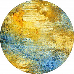Tapis rond - Seia (gul-blå)