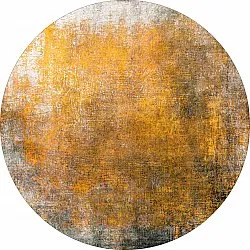 Tapis rond - Lalin (jaune)