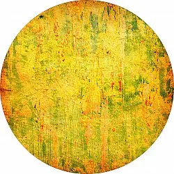 Tapis rond - Melide (jaune)