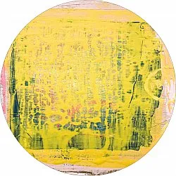 Tapis rond - Lemos (jaune)