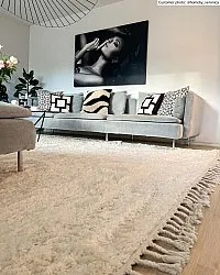 Tapis à poils longs - Cudillero (beige)