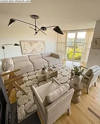Tapis à poils longs - Fondi (beige)