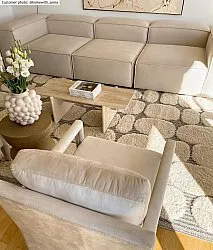 Tapis à poils longs - Fondi (beige)
