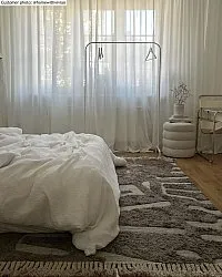 Tapis en coton - Split (gris)