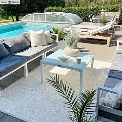 Tapis en plastique et fil - Horredsmattan Marion Mix (crème)