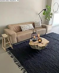 Tapis patchwork - Silje (noir)