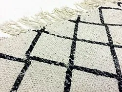 Tapis chiffons - Agadir (noir/blanc)