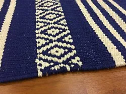 Tapis chiffons - Ystad (bleu)