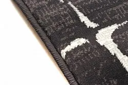 Tapis Wilton - Florence Cross (noir)