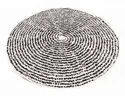 Tapis rond - Brussels Swirl (noir)