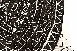 Tapis rond - Brussels Diamond (noir)