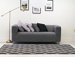 Tapis en laine - Korinth (gris foncé)