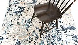 Tapis rond - Hiboun (bleu)