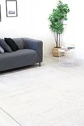 Tapis en soie de bambou - Faliraki (gris clair)