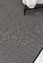Tapis patchwork - Marina (noir)