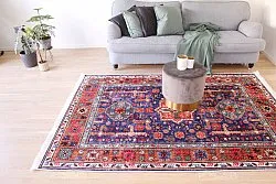 Tapis Wilton - Patnos (bleu/multicolore)